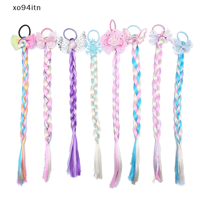Dây Buộc Tóc Hình Bướm Hoạt Hình Nhiều Màu Dễ Thương Cho Bé Gái
