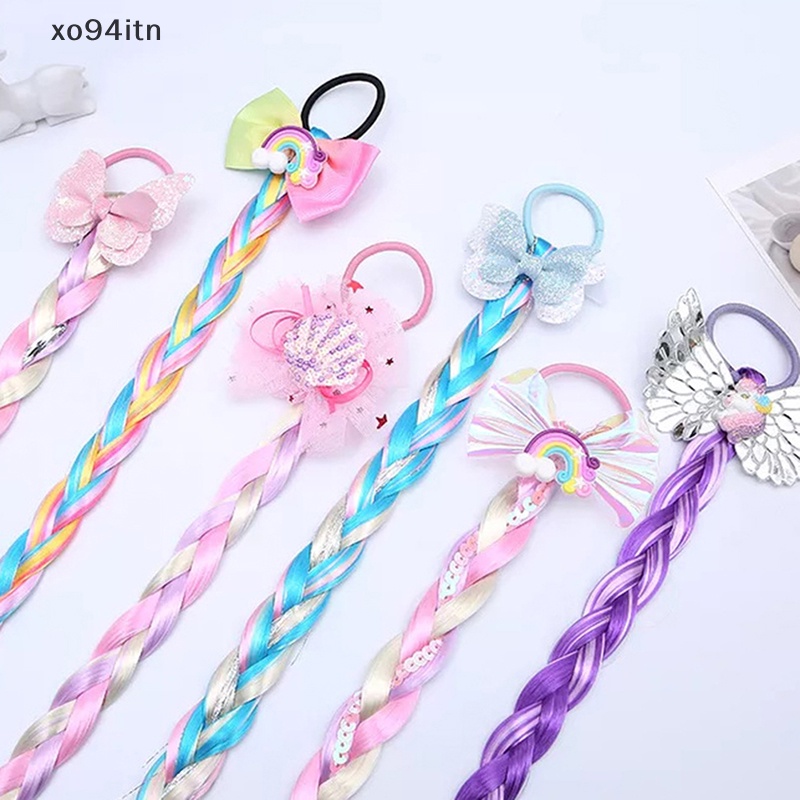 Dây Buộc Tóc Hình Bướm Hoạt Hình Nhiều Màu Dễ Thương Cho Bé Gái