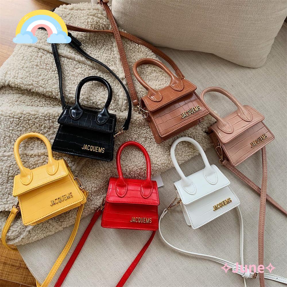 Túi Đeo Vai Mini Bằng Da Pu Nhiều Màu Tùy Chọn Hợp Thời Trang Cho Nữ