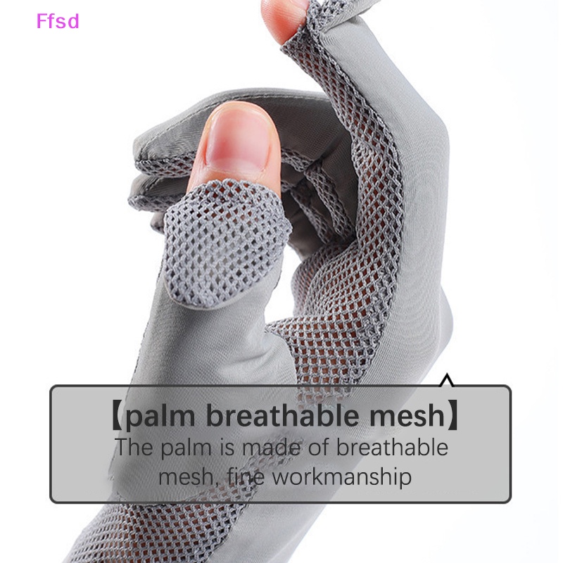 Găng Tay Lưới Lụa Lạnh Mỏng Chống Tia UV Thời Trang Mùa Hè Cho Nữ