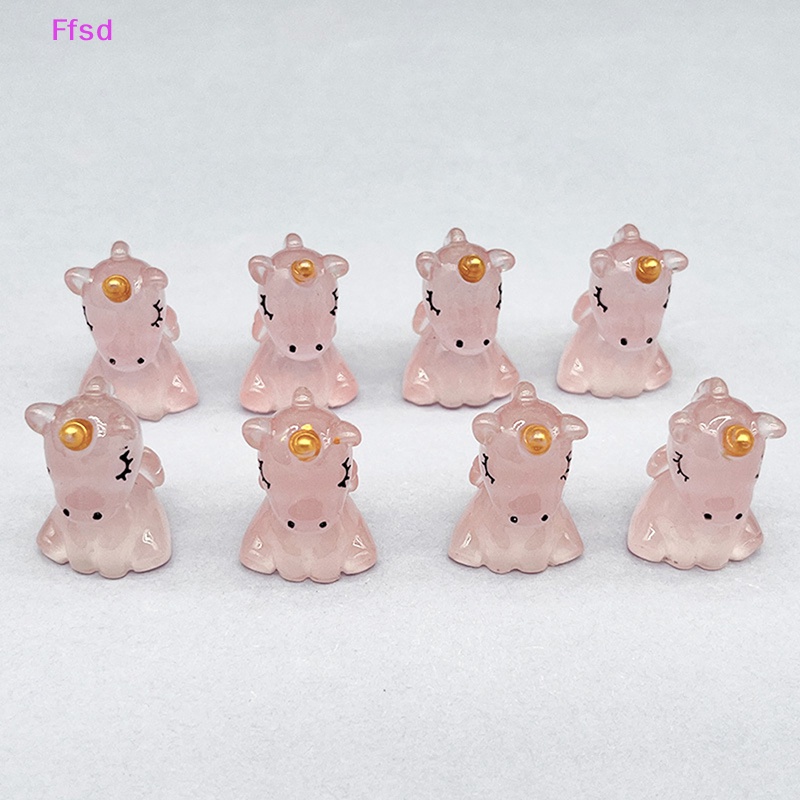 {Ffsd} Bộ 5 Phụ Kiện Trang Sức Nghệ Thuật Hình Kỳ Lân Huỳnh Quang DIY Bằng Nhựa Resin Cho Crafg