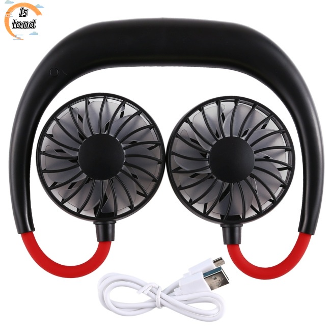 Quạt Thể Thao Mini Đeo Cổ Đa Năng Có Thể Sạc Lại Bằng Cổng USB