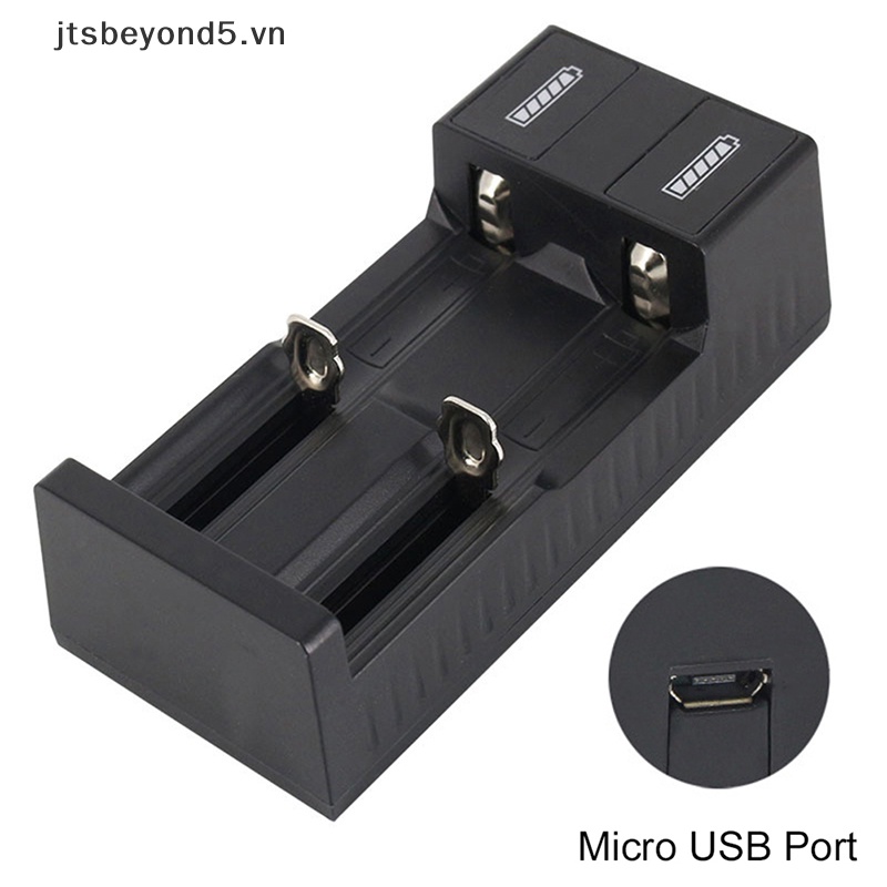 JY Cổng USB khe cắm kép phổ sạc pin cho 3.7V 18650 26650 14500 Li-ion ..