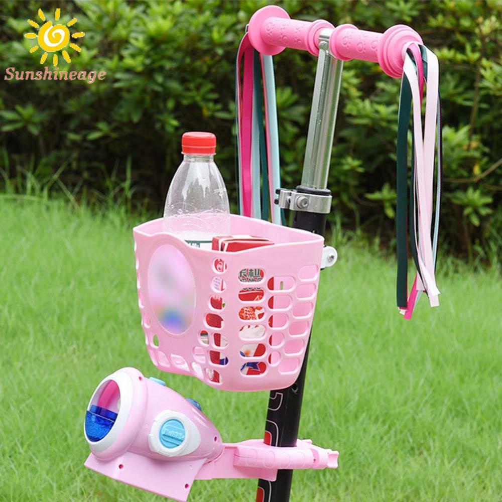 Giỏ Nhựa Đựng Đồ Gắn Phía Trước Xe Đạp Tiện Dụng Cho Bé