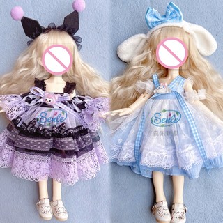 Bộ Đầm Thời Trang Cho Búp Bê 30cm BJD
