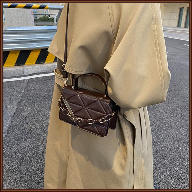 Túi Xách Da Pu Khóa Nam Châm Thời Trang Cho Nữ