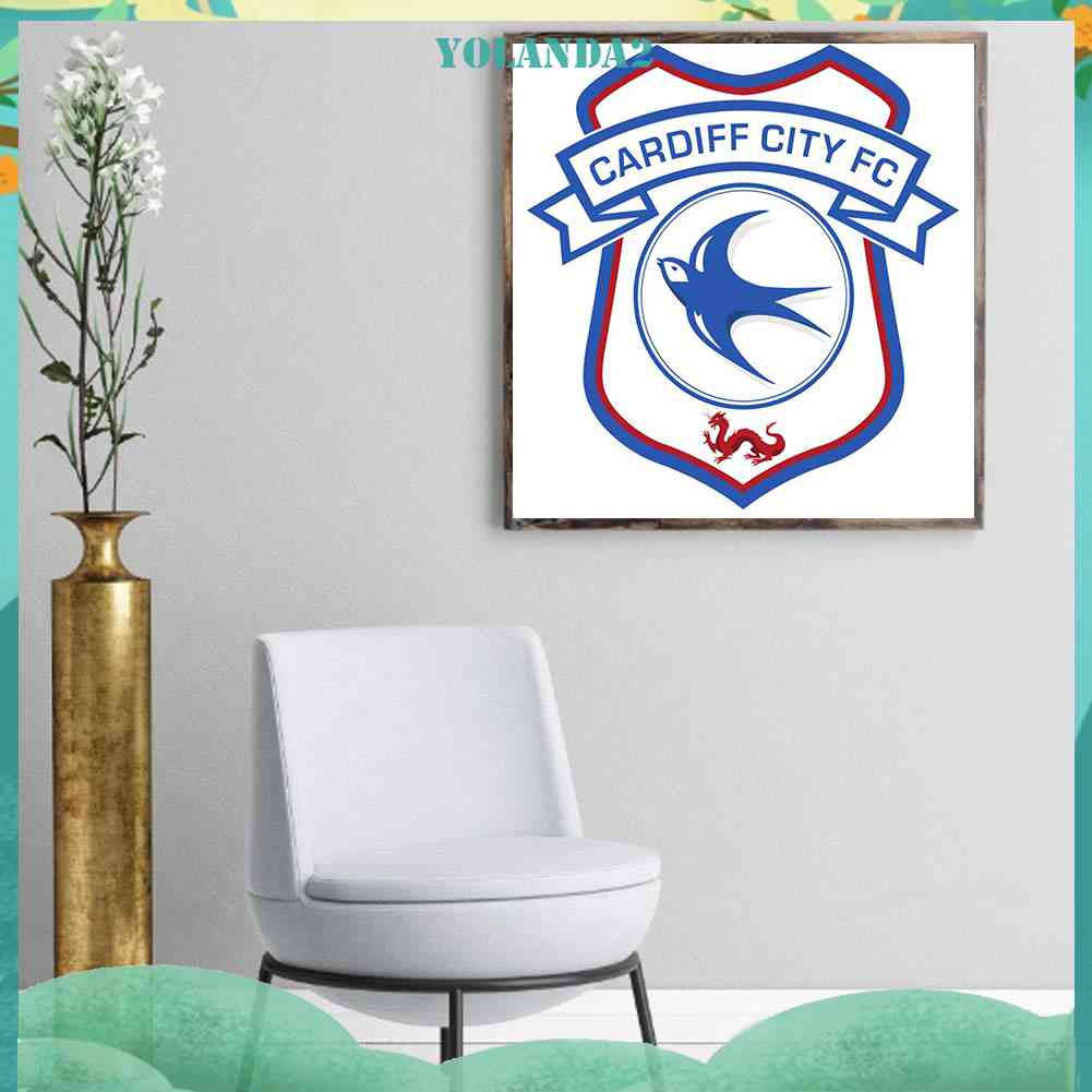 Tranh Đính Đá 5D Tự Làm Hình Câu Lạc Bộ Bóng Đá Thành Phố