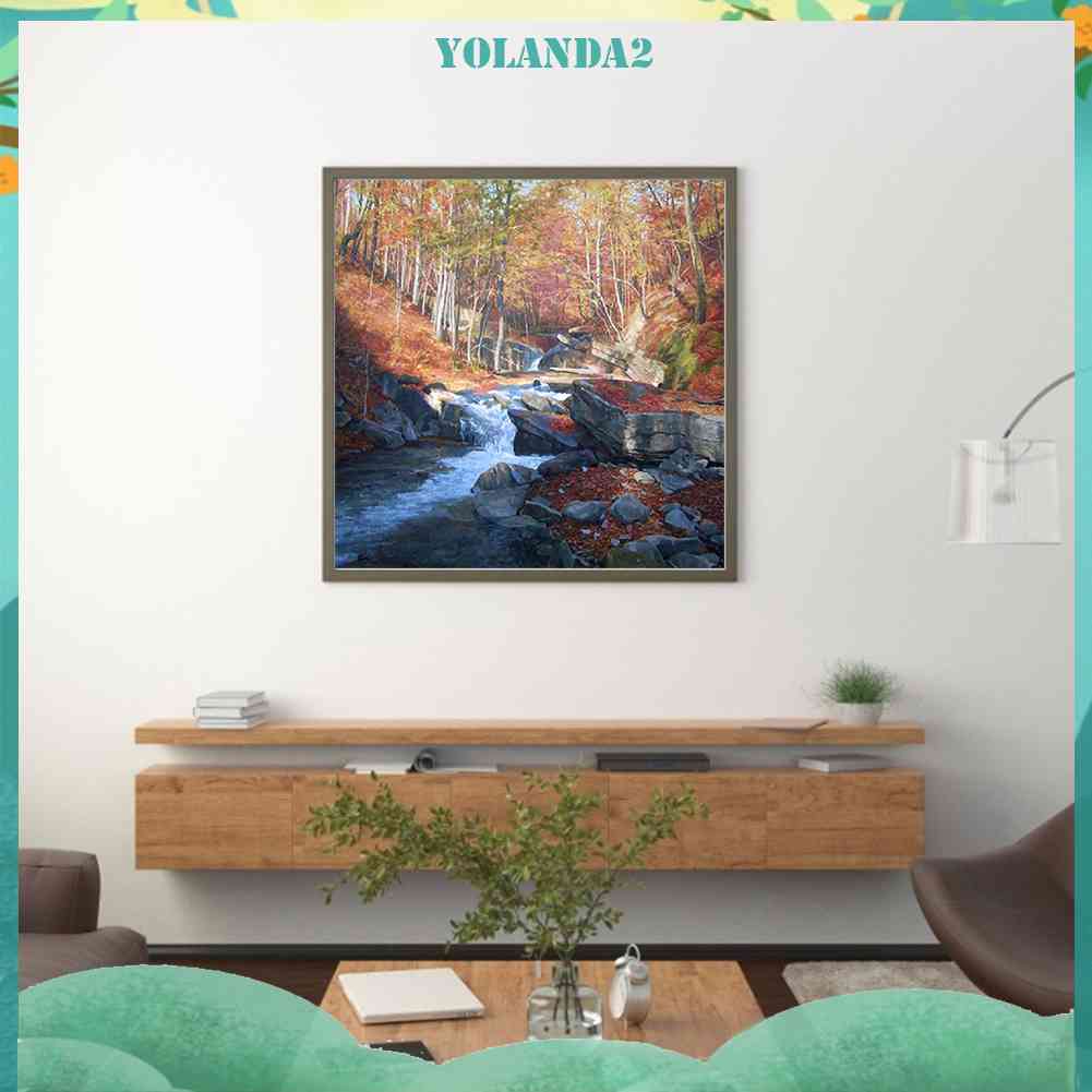 Bộ Tranh Đính Đá 5D Toàn Diện Họa Tiết Ngọn Núi Độc Đáo DIY Dùng Trang Trí