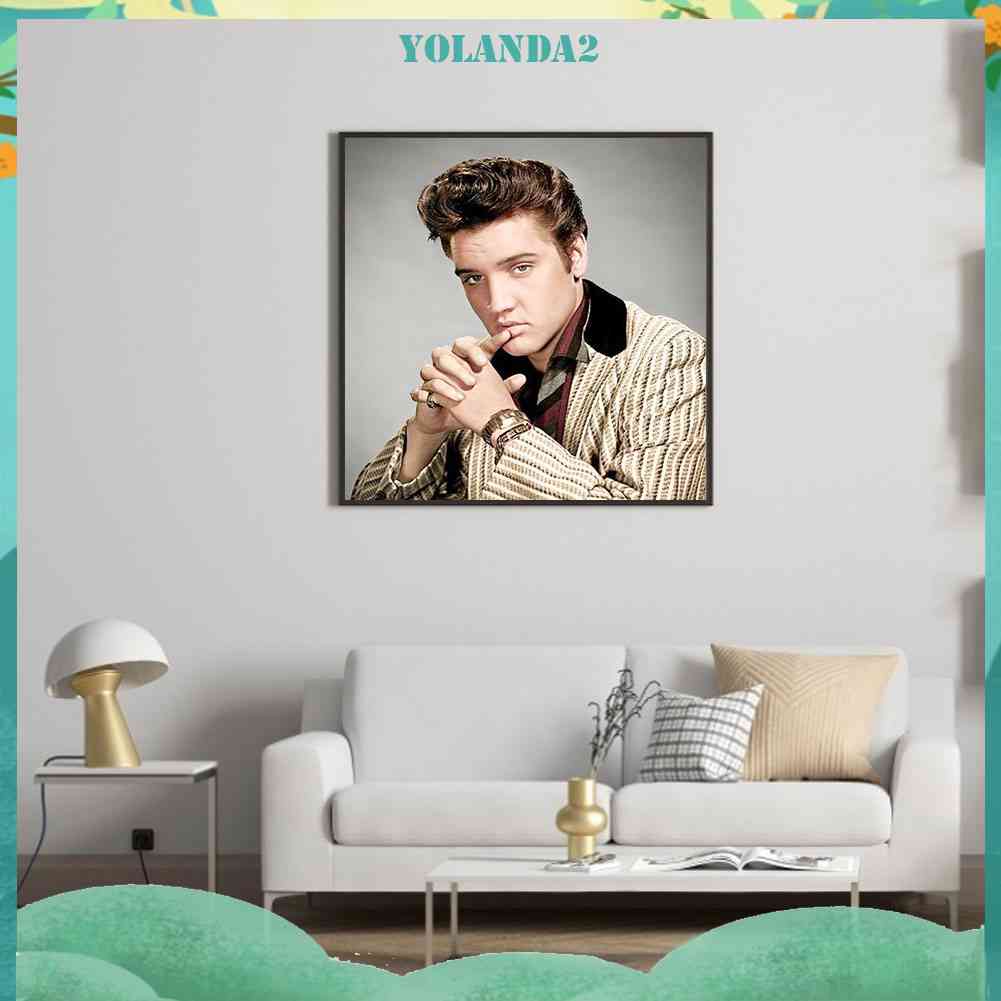 Tranh Đính Đá Kim Cương Toàn Bộ 5D DIY Hình Elvis Presley