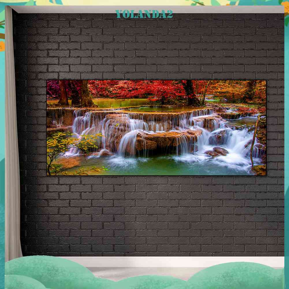 Tranh Đính Đá Kim Cương Toàn Bộ 5D DIY Hình Vẽ Lá Phong