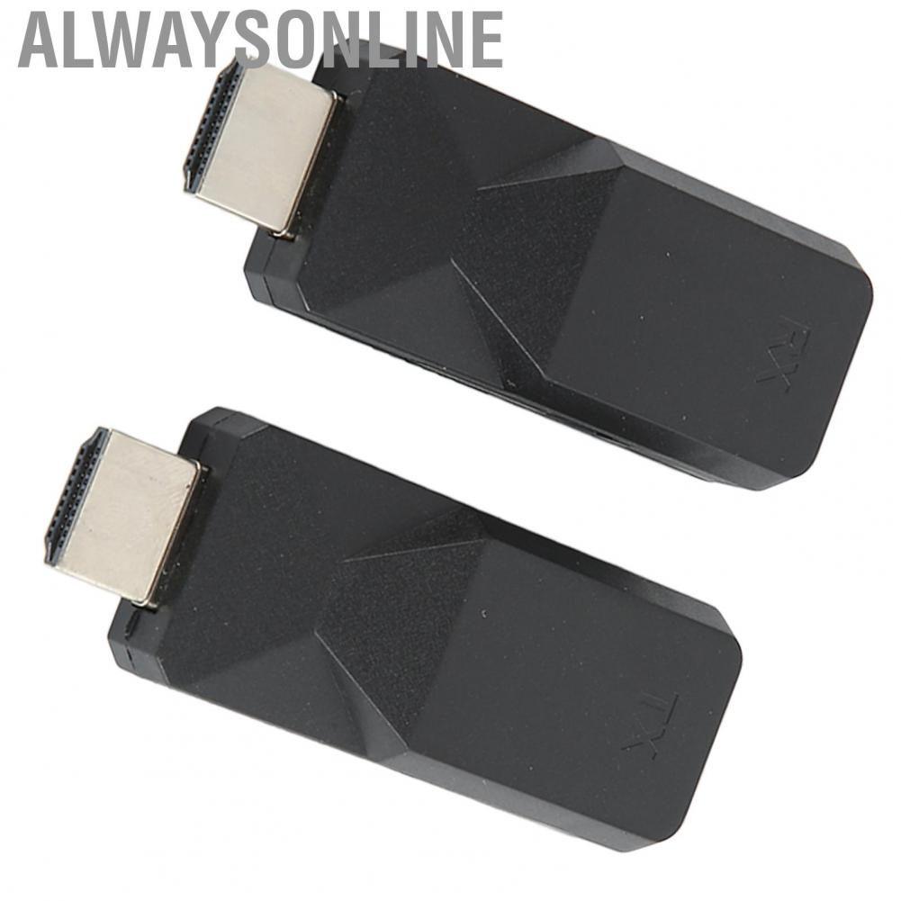 Alwaysonline HD Multimedia Interface Adapter  Plug and Play RJ45 To Extender 165ft Cat5 Cat6 Ethernet for Data Control Centers Homes