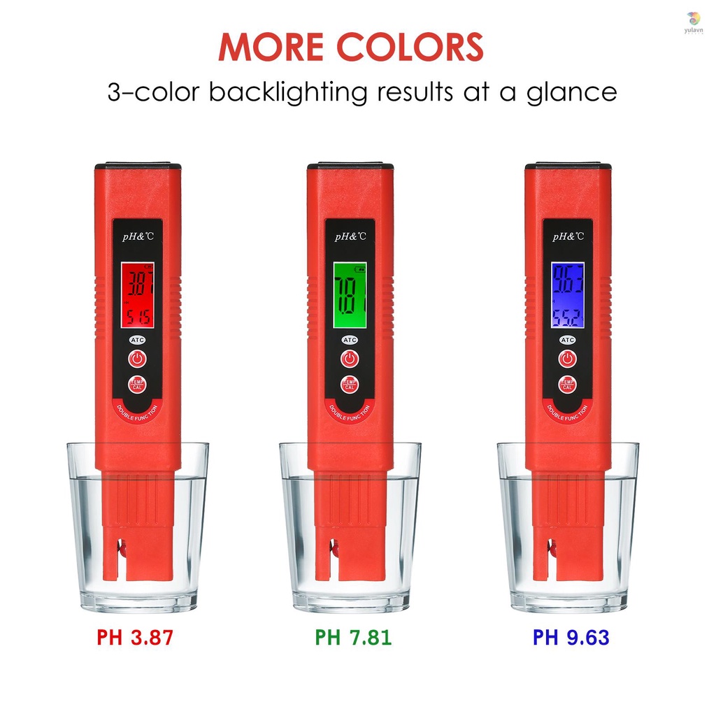 Máy Kiểm Tra Tiết Kiệm Năng Lượng Và Tiết Kiệm Điện pH-007T pH-007T Kiểu Bút pH Độ Chính Xác Cao Với Chức Năng Cảm Biến Nhiệt Độ Tự Động ATC Calibration Và Màn Hình LCD