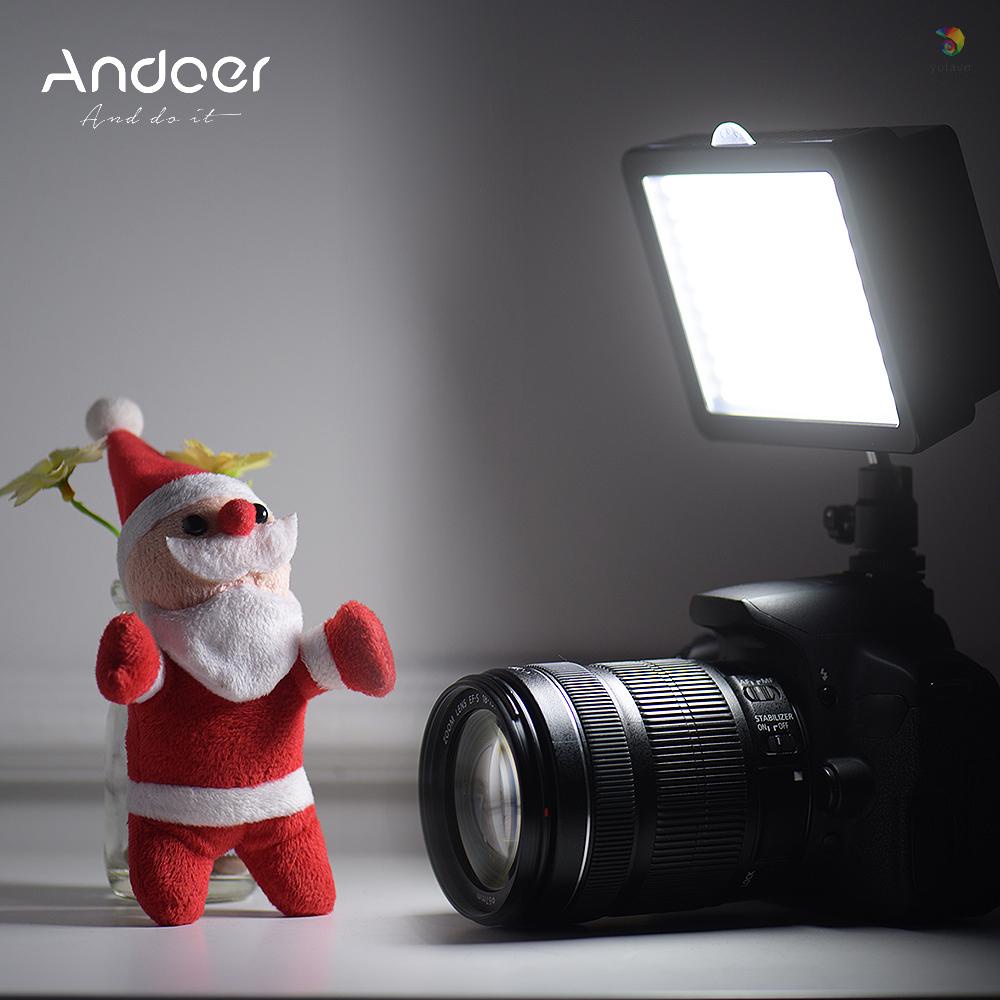 ANDOER Set 160 Đèn LED 5600K Có Công Tắc Điều Chỉnh Độ Sáng + 3 Tấm Lọc Cho Máy Ảnh DSLR