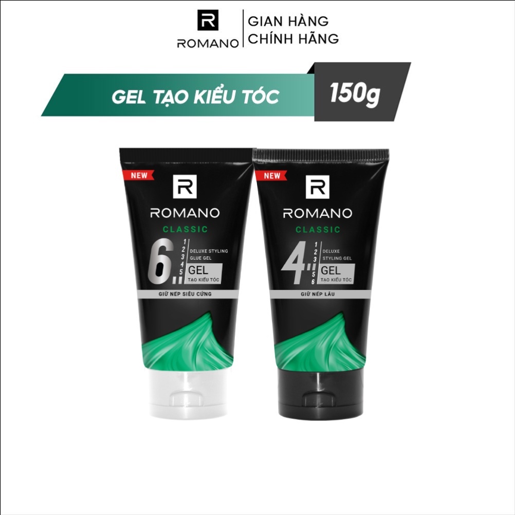 Gel vuốt tóc Romano Classic 150g