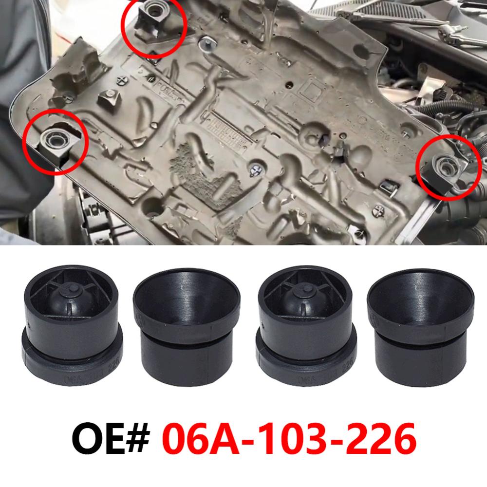 Bộ 4 Đệm Cao Su Bảo Vệ Động Cơ Xe Hơi Audi A3 A6 VW Golf Mk5 Polo Passat B6 Touareg 1G Beetle H9Z2
