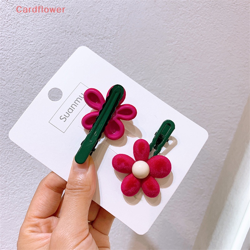 1 Cặp Kẹp Tóc Hình Hoa Nhiều Màu Sắc Ngọt Ngào Cho Nữ