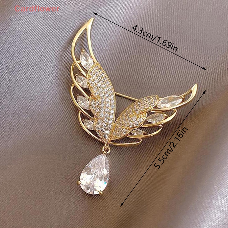 Ghim Cài Áo Hình Đôi Cánh Chống Ánh Sáng Thời Trang Cho Nữ