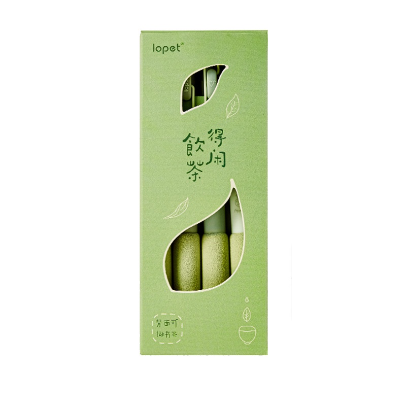 Set 4 Bút Bi Mực Đen / Cà Phê Matcha Ngòi 0.5mm Sáng Tạo