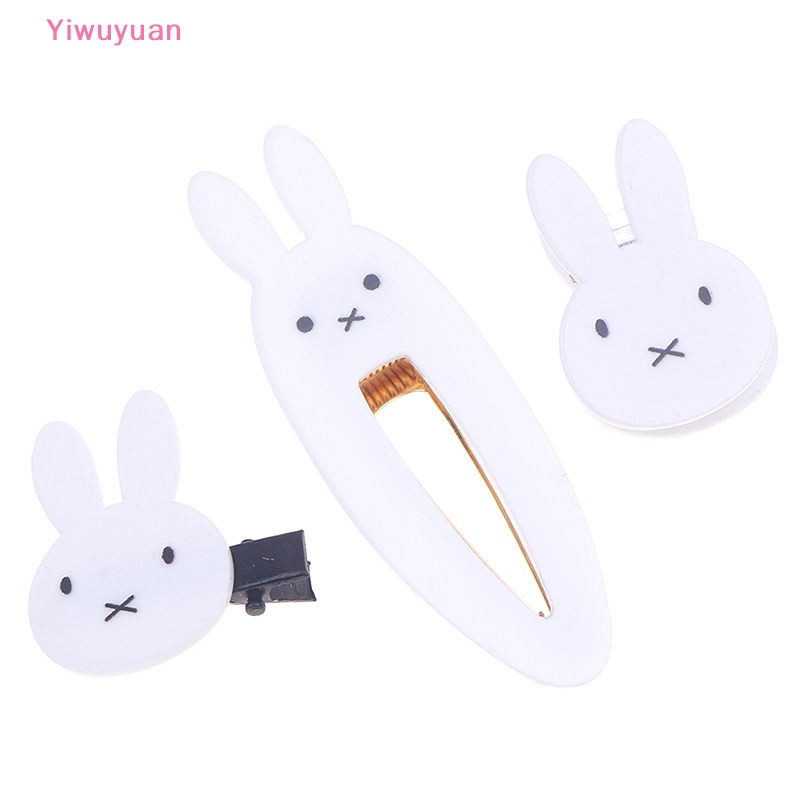 2 Kẹp Tóc Hình Thỏ Trắng Cho Bé Gái Mới