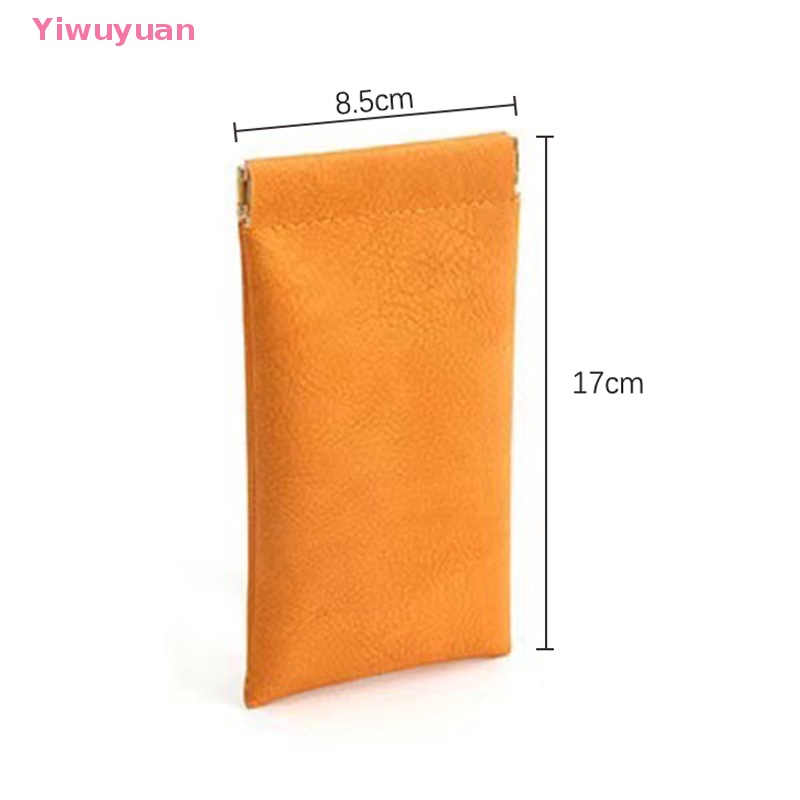 Túi Da PU Mềm Màu Trơn Chống Thấm Nước Dùng Để Đựng Mắt Kính Tiện Dụng Mới