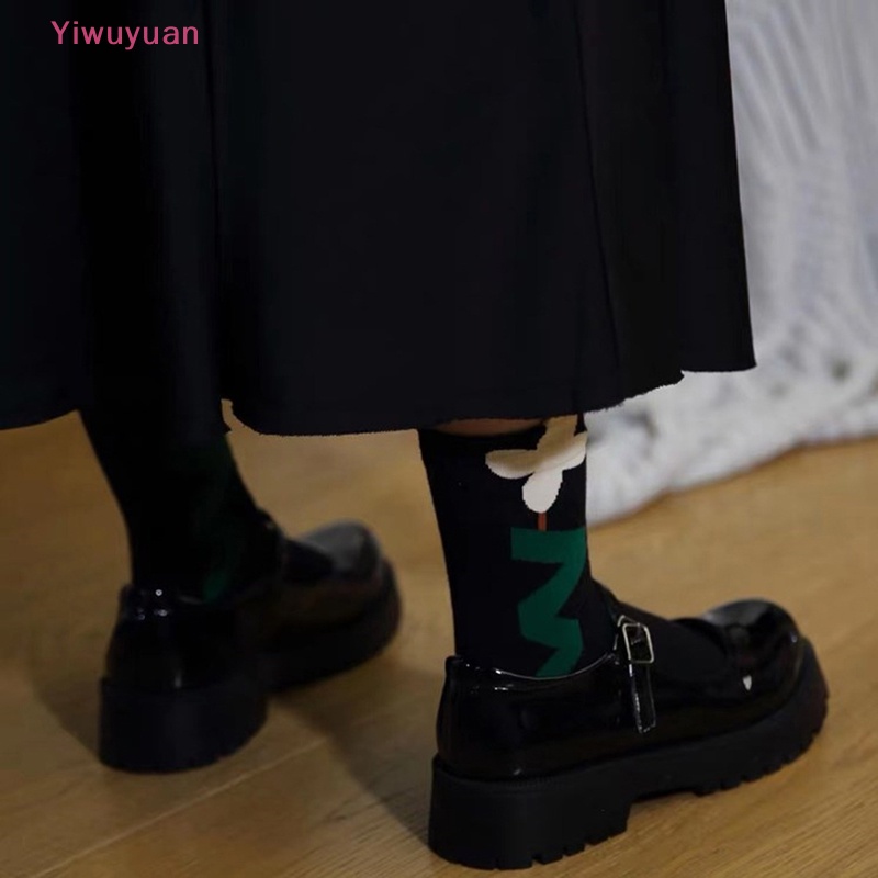 1 Đôi Tất Cotton Thoáng Khí Thời Trang Harajuku Nhật Bản Mới