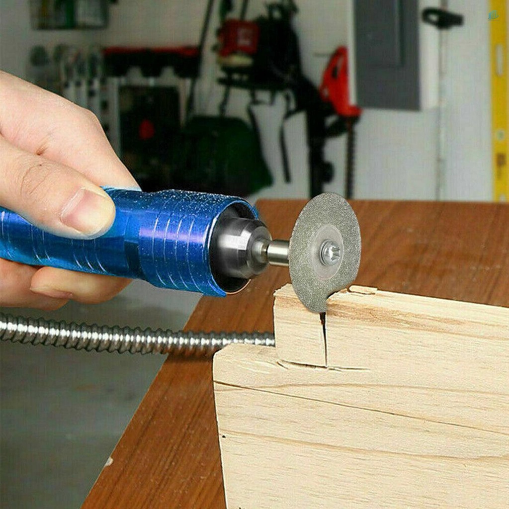 Bộ 10 Đĩa Cắt Kim Cương 20mm / 0.79in (s2mwvn) Kèm 2 Trục Nối