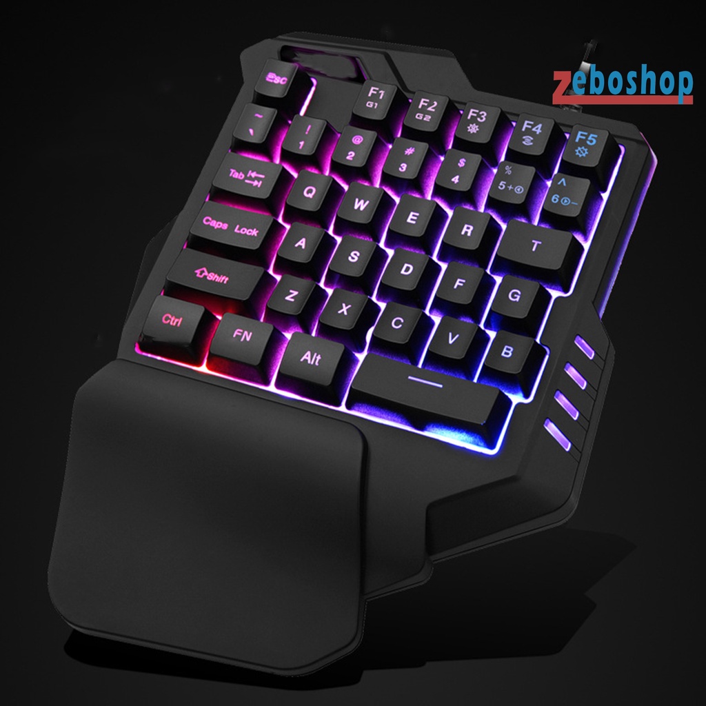 Combo Bàn Phím + Chuột + Đèn RGB Mini Hiệu Suất Cao Hỗ Trợ Quay Phim Cho Máy Tính