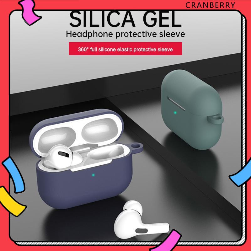 Vỏ Bảo Vệ Hộp Sạc Tai Nghe Kết Nối Bluetooth Airpods 3 2 1 Pro Bằng Silicone Mềm Chống Sốc-CY