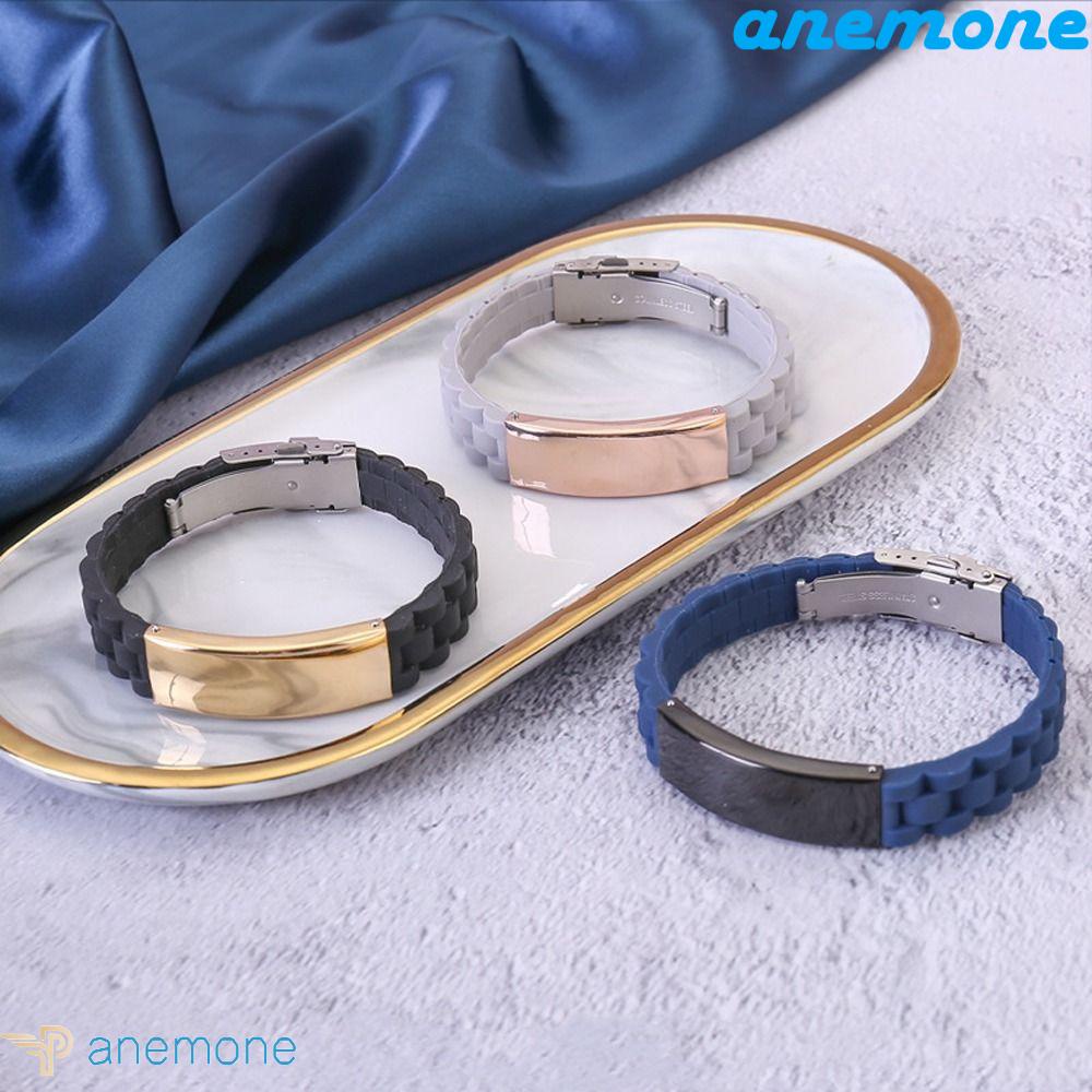 Vòng Tay Silicone Đơn Giản Nhiều Màu Sắc Tương Phản Cho Nam Và Nữ