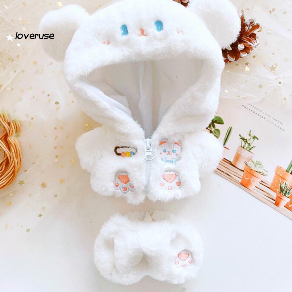 / Lo / Bộ Quần Áo Cho Búp Bê Thỏ Trắng Tinh Tế