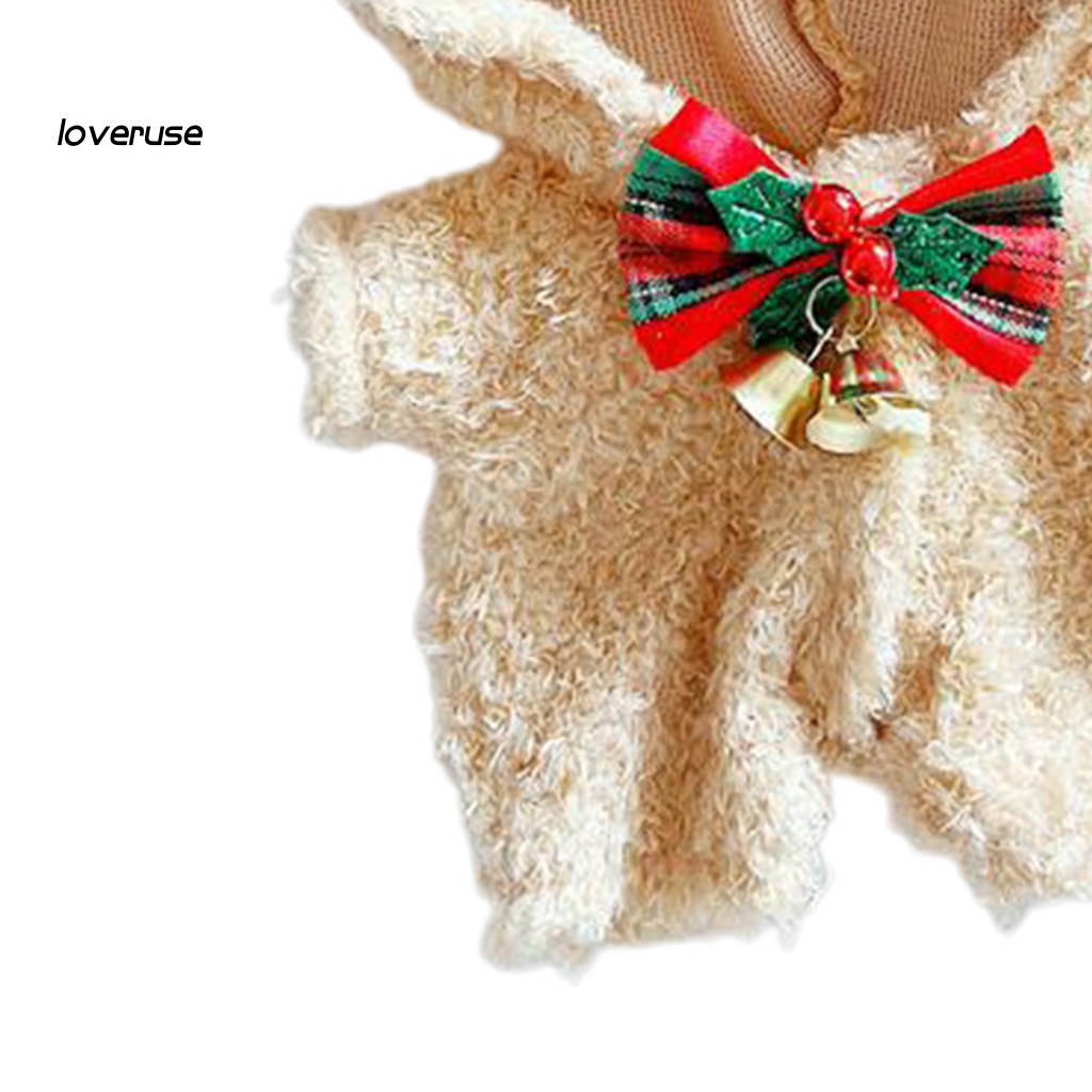 Áo Liền Quần Có Nón Bằng Vải Cotton 20cm Dành Cho Búp Bê 20cm