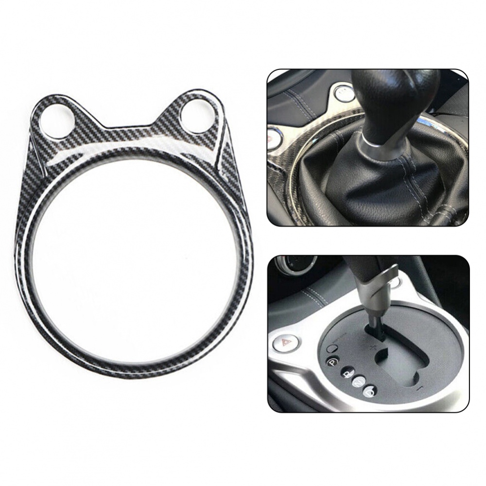 Viền Bọc Bảng Điều Khiển Cần Số Bằng ABS Họa Tiết Sợi Carbon Cho Nissan 370Z 2009-20