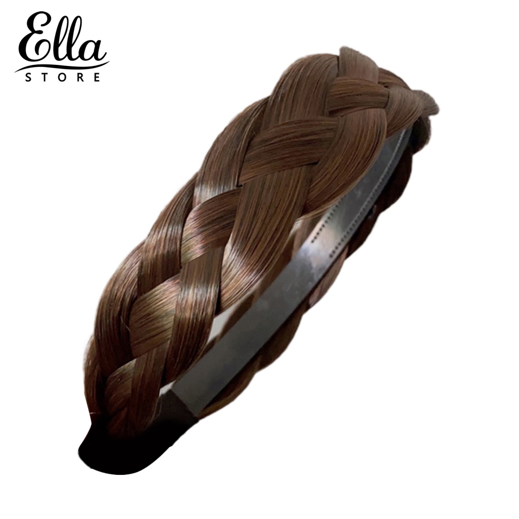 Băng Đô Cài Tóc Giả Thắt Bím Xương Cá Gọn Nhẹ Tự Nhiên 123