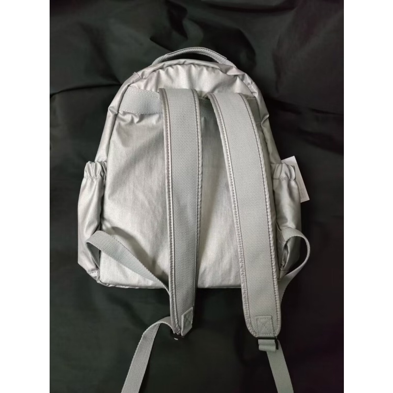 Nấm  Bạc Kim Loại!Ba Lô Siêu Nhẹ Thời Trang Xuân Hè 2023 Cho Nữ