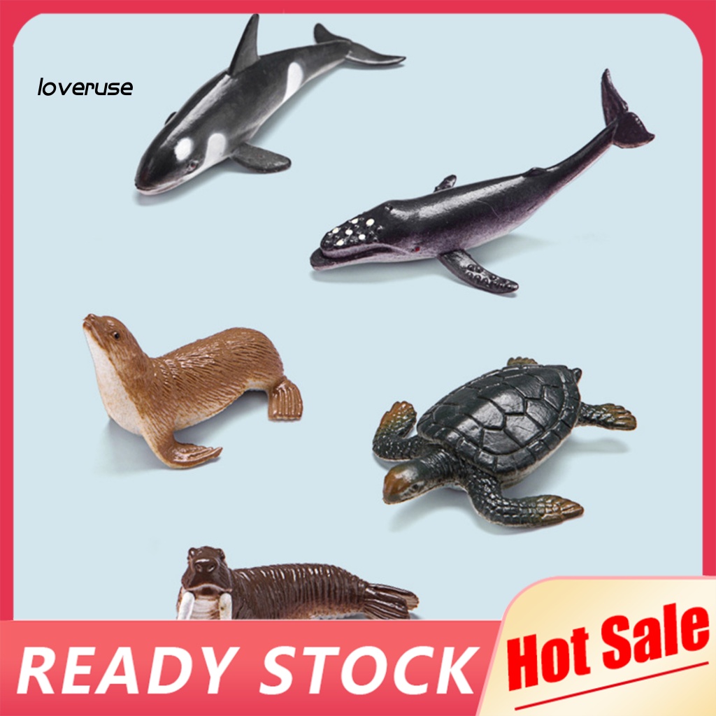 Set 12 Mô Hình Động Vật Biển Dễ Thương
