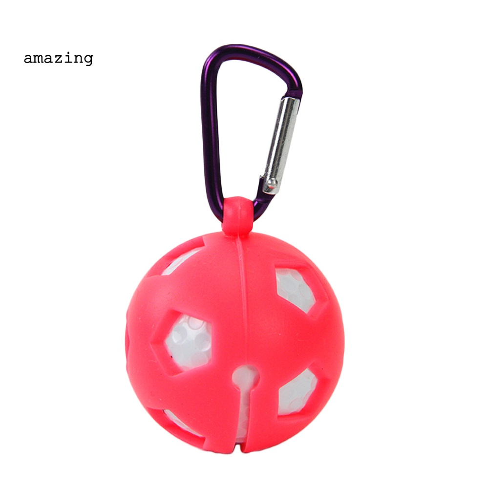 Vỏ Bọc Bảo Vệ Bóng Golf Bằng Silicon Thiết Kế Rỗng Kèm Móc Treo Chìa Khóa Tiện Dụng Cho 1