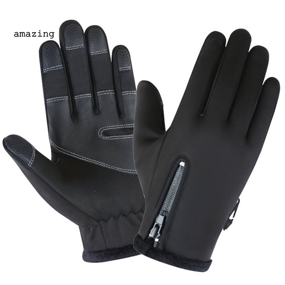 Găng Tay Chống Gió Chống Nước Dày Dặn Có Thể Chạm Màn Hình Cảm Ứng