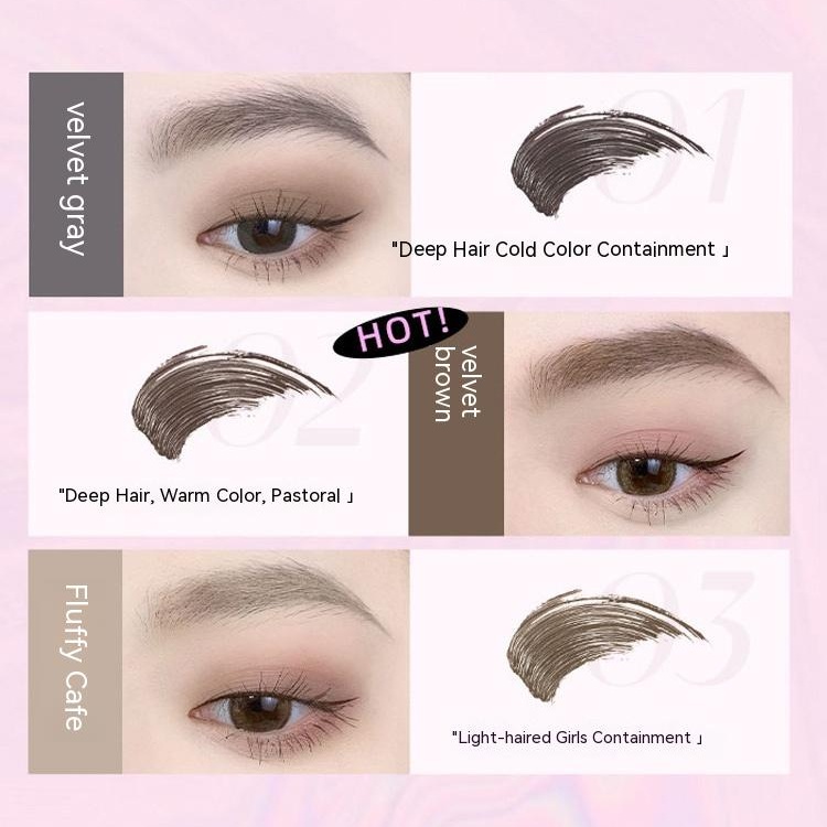 UHUE Kem Nhuộm Lông Mày Ba Chiều Kháng Nước Chống Thấm Mồ Hôi Lâu Trôi Tự Nhiên Không Gây Chóng Mặt Phấn Nhuộm Lông Mày Chất Nhung Cao Cấp