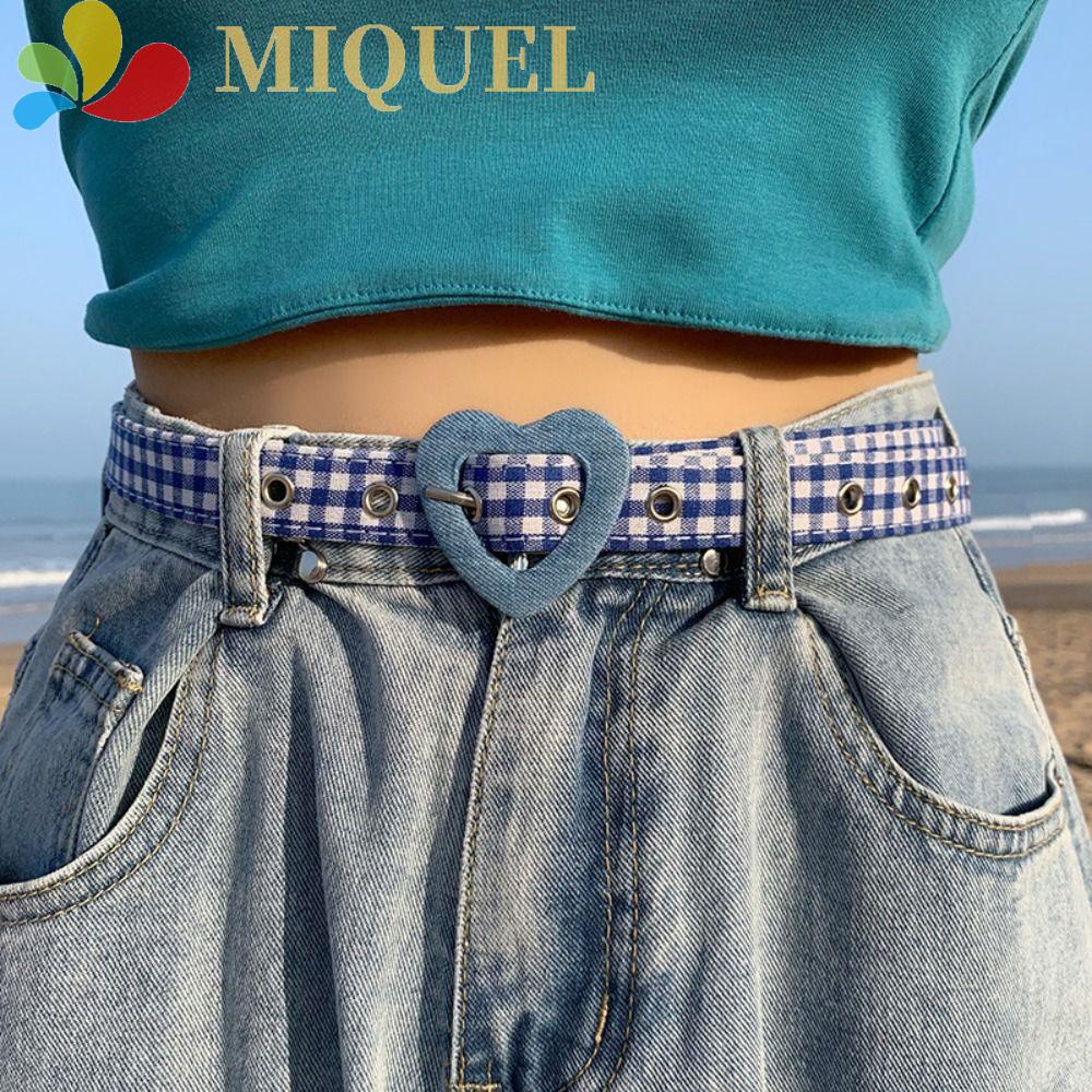 Thắt Lưng Da PU Màu Trơn Khóa Hình Trái Tim Độc Đáo Thời Trang Cho Nữ