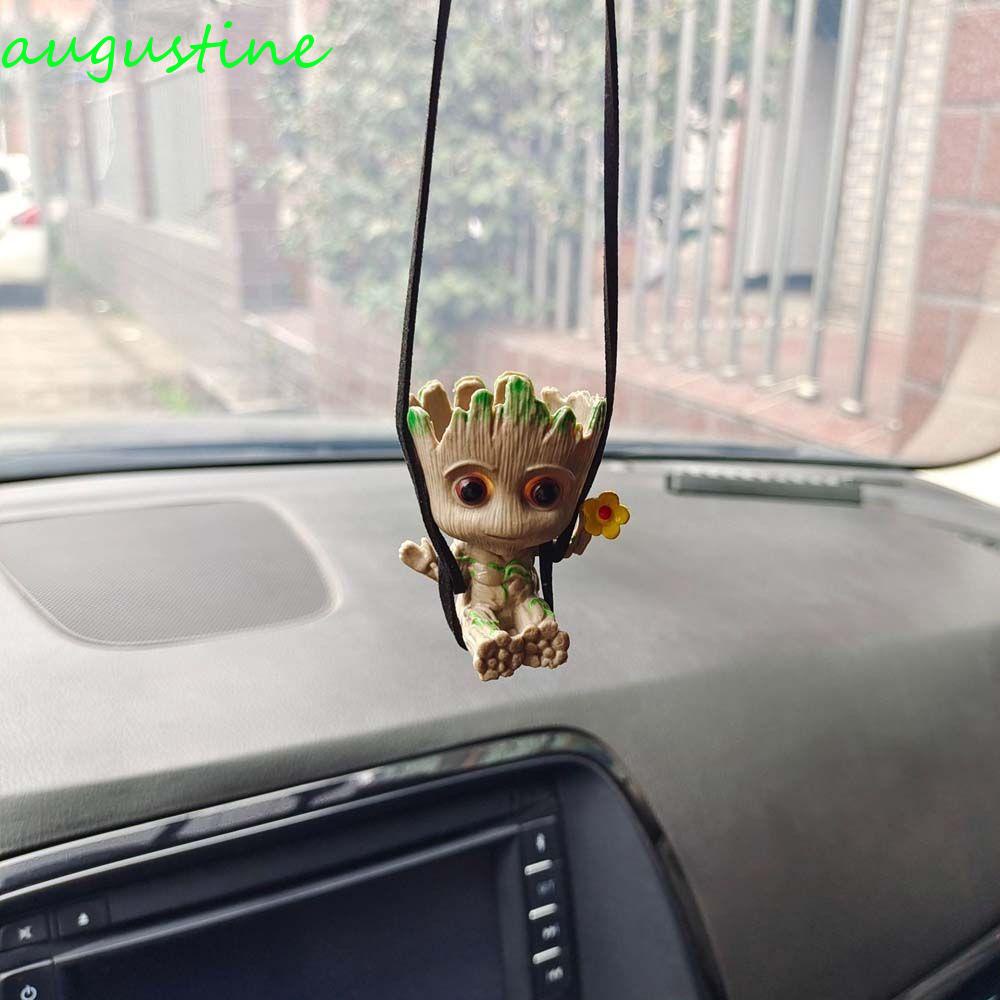 Phụ Kiện Trang Trí Xe Hơi Hình Người Cây Hoạt Hình Dễ Thương