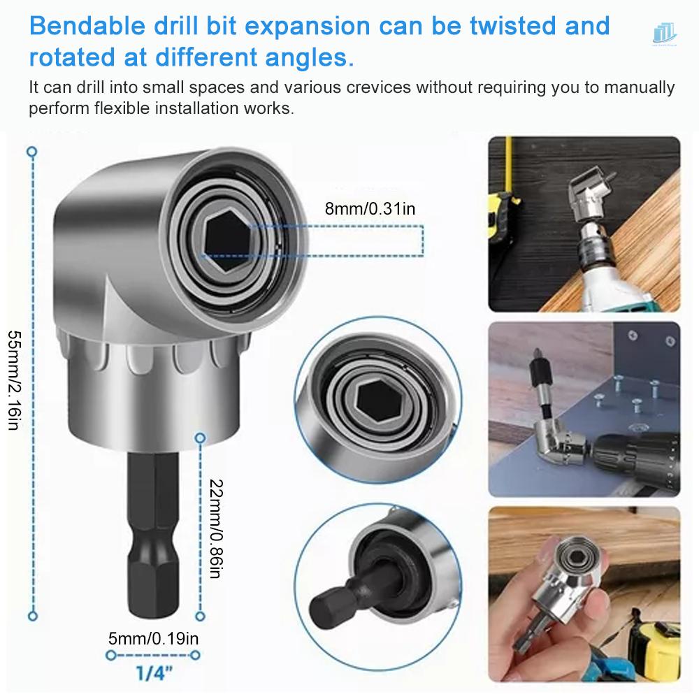 Bộ 21 Mũi Khoan Mở Rộng Linh Hoạt Kèm 105 Độ Cho smartwatchinone° Bộ Đầu Nối Dài Mũi Khoan + Giá Đỡ 1 / 2 3 / 8 1 / 4 inch Chuyên Dụng