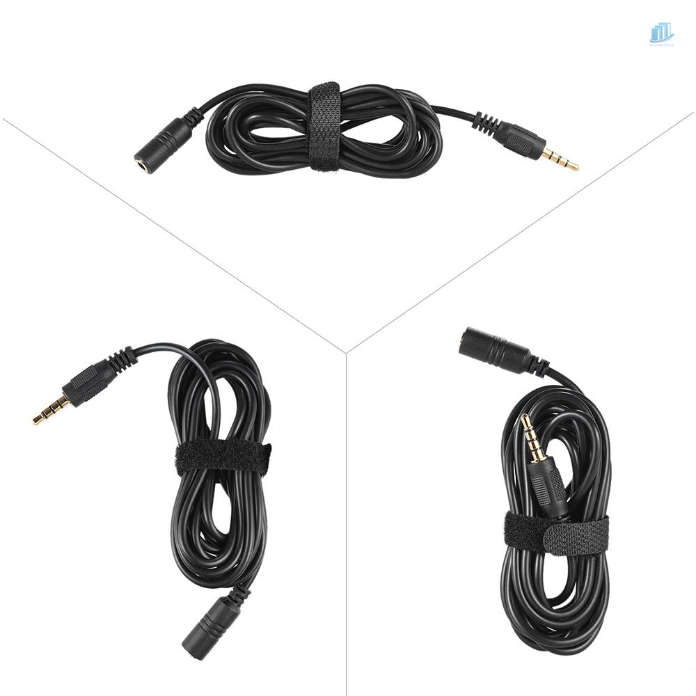 Dây Cáp Nối Dài 2m Cho Mic Điện Thoại Đầu Cắm 3.5mm Sang Đầu Cắm 3.5mm