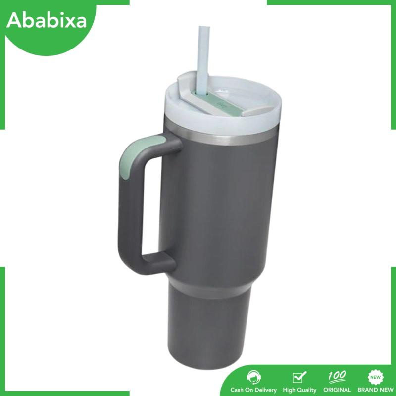 Cốc Uống Cà Phê Nóng Lạnh 40oz Bằng Inox Có Tay Cầm Tiện Dụng Mang Theo Du Lịch Cho Nam Và Nữ
