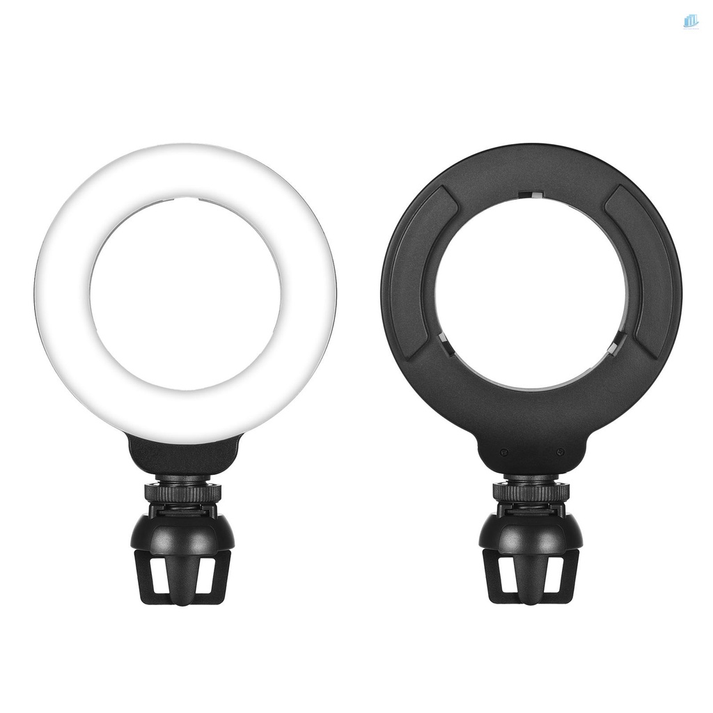 Vòng Đèn LED Mini 4 Inch 3 Chế Độ Sáng 3200K-6500K Kèm Đầu Chuyển Đổi USB Chuyên Dụng Cho Laptop