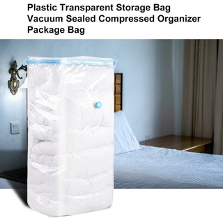 Plastic Transparent Storage Bag Vacuum Sealed Compressed Organizer Package Bag