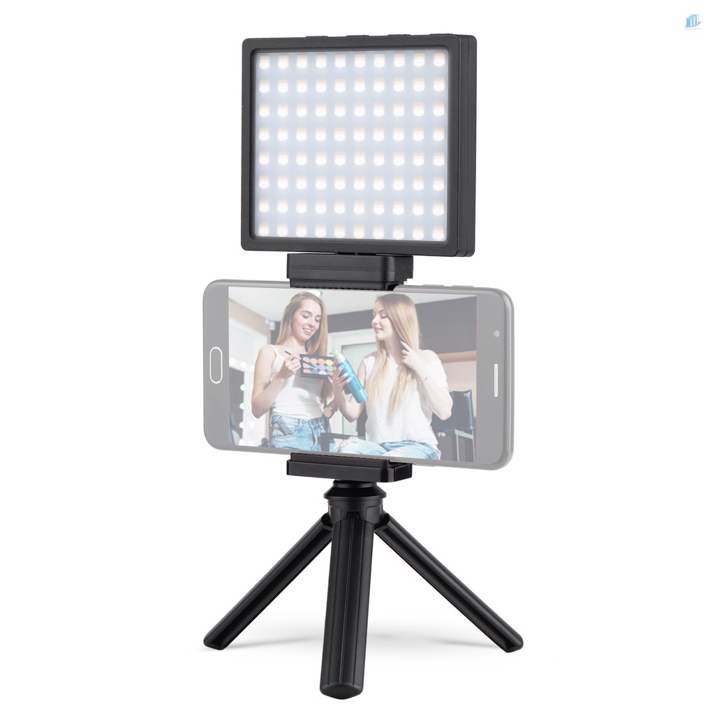 Bộ Đèn LED Mini Màu RGB 80 Bóng 9 Chế Độ Sáng 12 Mức Độ Sáng 3200~5600K Có Thể Sạc Lại Dành Cho Điện Thoại smartwatchinone Liyadinone