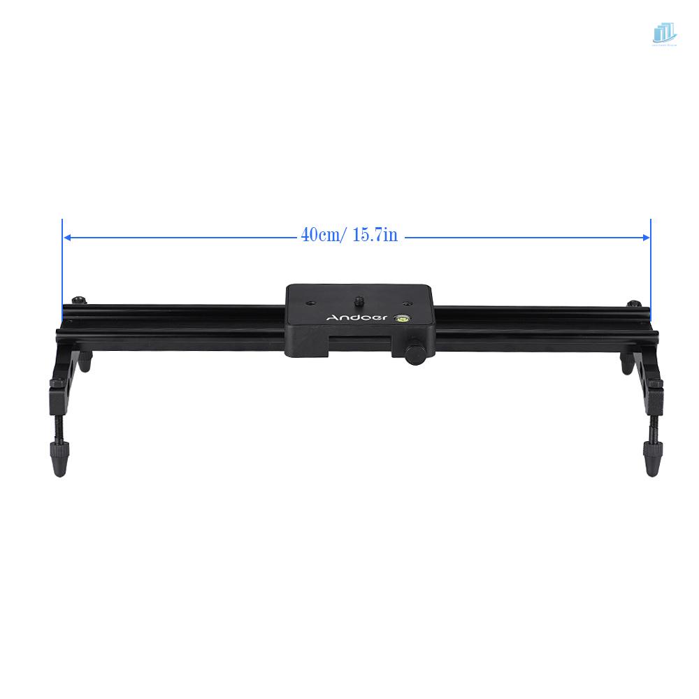 Thanh Trượt Camera Cầm Tay Bằng Hợp Kim Nhôm Andoer 40cm / 15.7in 40cm Máy Quay Phim 6kg / 1.3lb 6kg / 1.3lb Chuyên Dụng Cho DSLR DV Camcorder