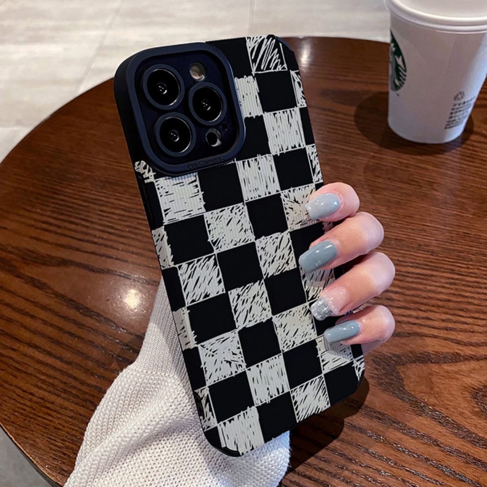 Ốp Điện Thoại TPU Chống Rơi Họa Tiết Kẻ Sọc Đơn Giản Cho IPhone 11 14 13 12 Pro Max X XR 8 7 Plus SE