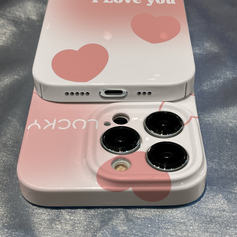 Ốp Điện Thoại Họa Tiết Hoạt Hình Màu Hồng Dễ Thương Cho iPhone 11max14 pro 813 127