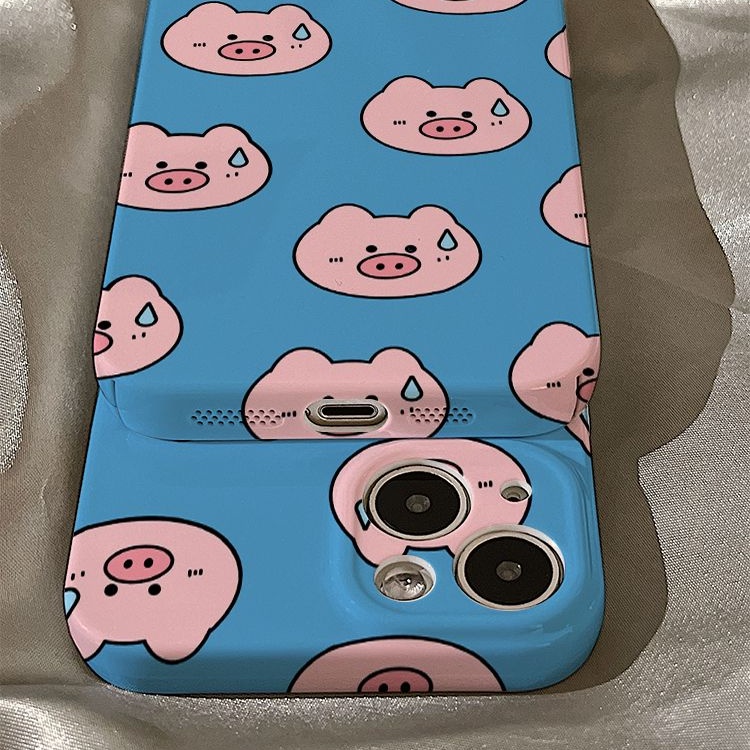 Ốp Điện Thoại Cứng Hình Heo Cho iphone14promax12p 13 Zhao Lusi 6T4C 11